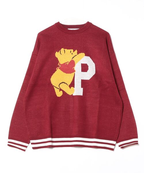 Disney(ディズニー)の「Disney(ディズニー)キャラクタージャガード編みニットセーター レディース メンズ/長袖プルオーバー(ニット/セーター・レディース・ワインレッド/グリーン/ホワイト系その他/マスタード/ベージュ/ブルー系その他/ブラック/ブルー・M/L)」の15枚目の写真