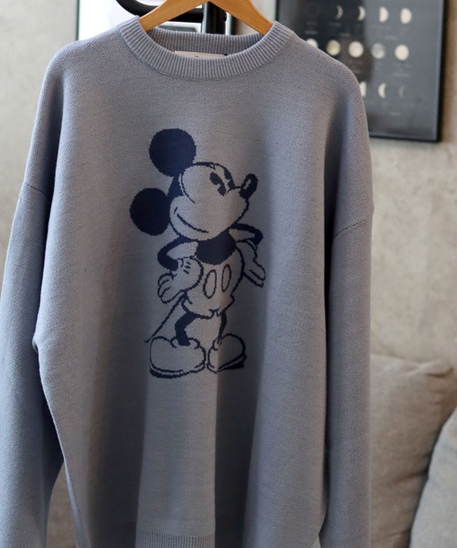 Disney(ディズニー)の「Disney(ディズニー)キャラクタージャガード編みニットセーター レディース メンズ/長袖プルオーバー(ニット/セーター・レディース・ワインレッド/グリーン/ホワイト系その他/マスタード/ベージュ/ブルー系その他/ブラック/ブルー・M/L)」の17枚目の写真