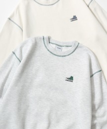CONVERSE（コンバース）の「CONVERSE/コンバース 別注 オーバーサイズ 裏起毛 オールスター スニーカー ロゴ ワンポイント刺繍 スウェット トレーナー/レディース メンズ（スウェット）」