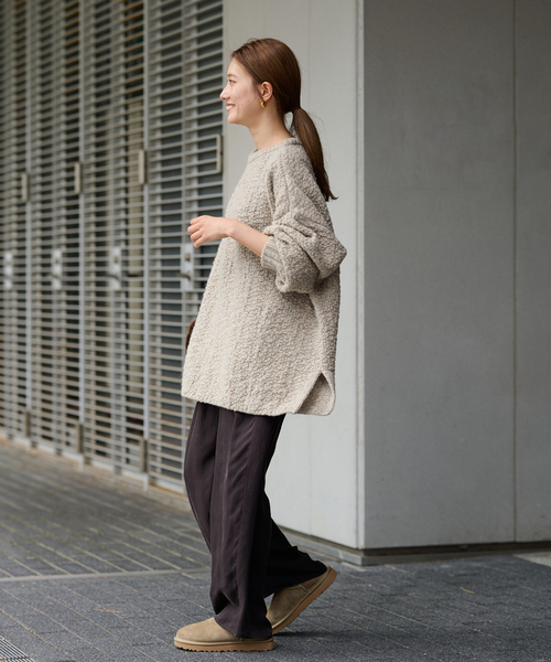 FRAMeWORK（フレームワーク）の「ウールスラブニットポンチョ（ニット/セーター・レディース・ベージュ/アイボリー・FREE）」の16枚目の写真