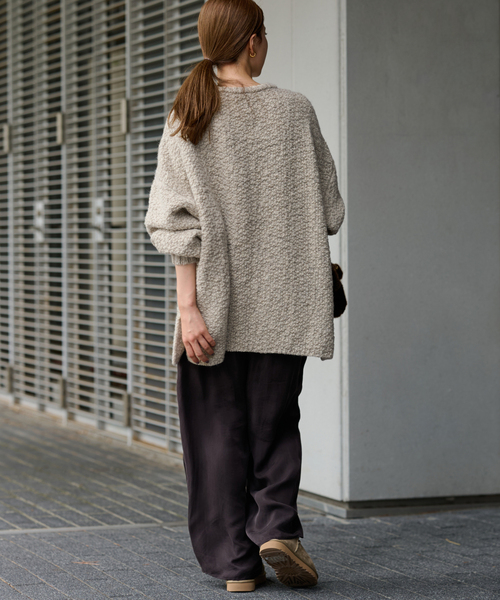 FRAMeWORK（フレームワーク）の「ウールスラブニットポンチョ（ニット/セーター・レディース・ベージュ/アイボリー・FREE）」の20枚目の写真