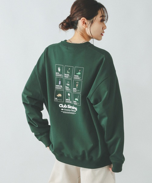 GLOBAL WORK（グローバルワーク）の「乾きやすいスウェット/プリント/裏毛/116273（スウェット・メンズ・ホワイト系6/グレー系6/グリーン/ネイビー/ホワイト系5/グレー系5/グリーン系8/レッド/ホワイト系7・SMALL/MEDIUM/LARGE/X-LARGE）」の8枚目の写真