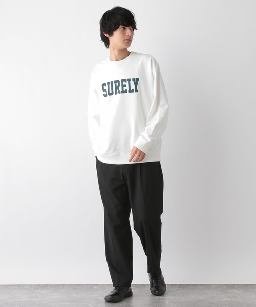 GLOBAL WORK（グローバルワーク）の「乾きやすいスウェット/プリント/裏毛/116273（スウェット・メンズ・ホワイト系6/グレー系6/グリーン/ネイビー/ホワイト系5/グレー系5/グリーン系8/レッド/ホワイト系7・SMALL/MEDIUM/LARGE/X-LARGE）」の10枚目の写真