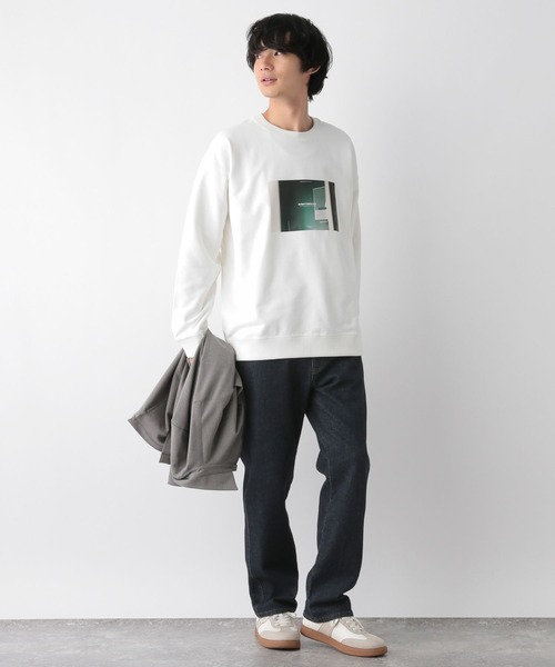 GLOBAL WORK（グローバルワーク）の「乾きやすいスウェット/プリント/裏毛/116273（スウェット・メンズ・ホワイト系6/グレー系6/グリーン/ネイビー/ホワイト系5/グレー系5/グリーン系8/レッド/ホワイト系7・SMALL/MEDIUM/LARGE/X-LARGE）」の15枚目の写真