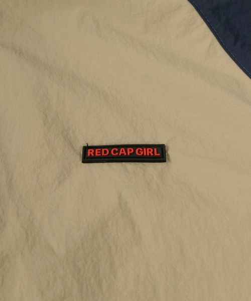 Red Cap Girl(レッドキャプガール)の「【Red Cap Girl/レッドキャップガール】ガールプリント サイドライン ラグランジャケット ライトアウター バックプリント ユニセックス 推し活(ブルゾン・メンズ・ブラック/カーキ/ネイビー・M/L)」の7枚目の写真