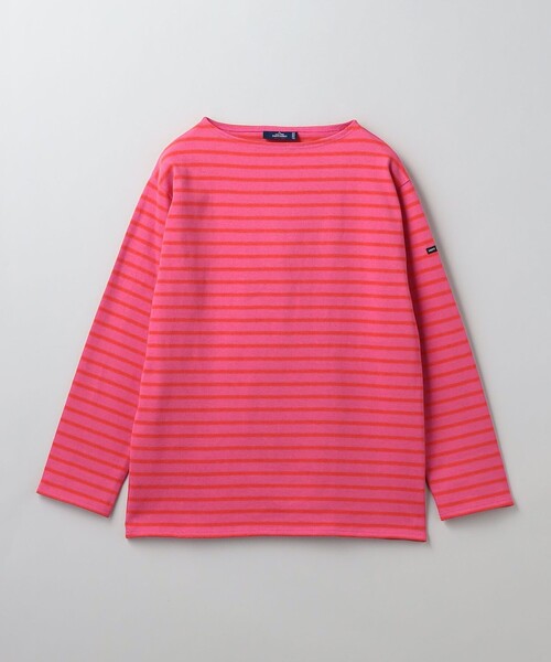 SAINT JAMES ピンク ストライプ 長袖カットソー T6
