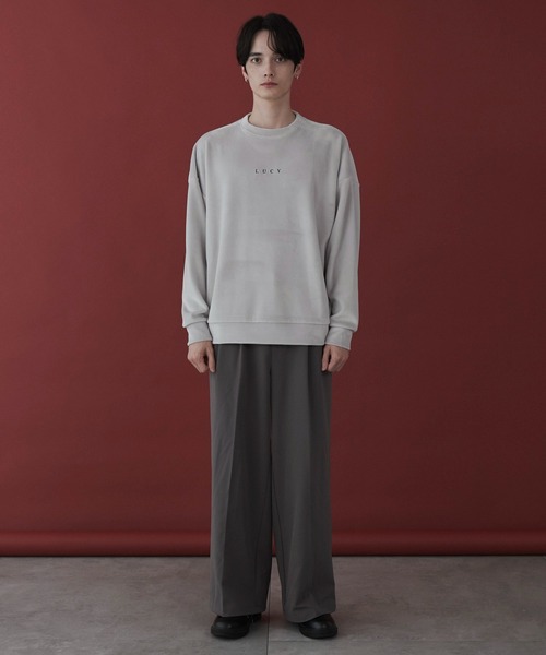 LUCY（ルーシー）の「LUCY/マイクロシャギーワンポイントプルオーバー（スウェット・メンズ・ダークグレー/ライトグレー・MEDIUM/LARGE）」の16枚目の写真
