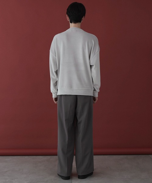 LUCY（ルーシー）の「LUCY/マイクロシャギーワンポイントプルオーバー（スウェット・メンズ・ダークグレー/ライトグレー・MEDIUM/LARGE）」の18枚目の写真