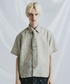 BLAYMORE（ブレイモア）の「【BLAYMORE】 Geometric Jacquard Shirt with Tie / ジャガード素材 ネクタイ付き（シャツ/ブラウス・MEDIUM）」