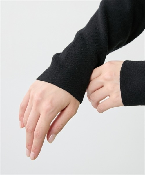 TTOL(トール)の「クロップドニットトップス(ニット/セーター・レディース・アイボリー/ブラック・M-L/L-XL)」の10枚目の写真