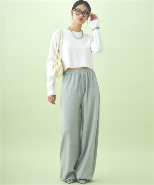 TTOL(トール)の「クロップドニットトップス(ニット/セーター・レディース・アイボリー/ブラック・M-L/L-XL)」の15枚目の写真