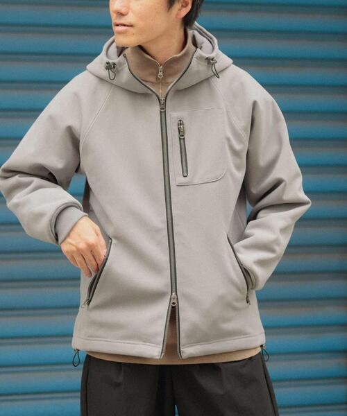 セール】WINDPROOF 裏フリースWzip ボンディングパーカー（パーカー