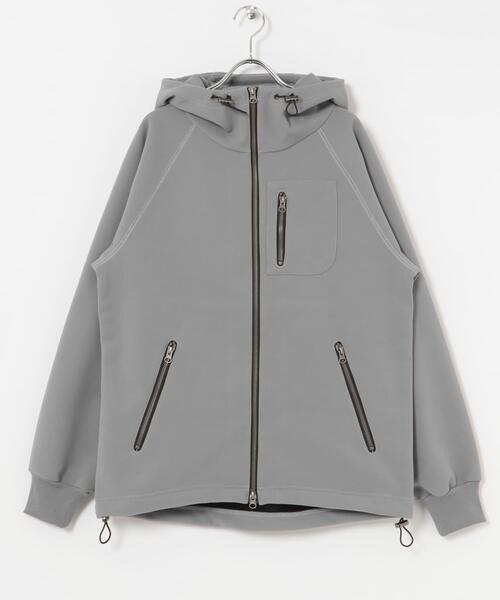 ITEMS URBANRESEARCH（アイテムズ アーバンリサーチ）の「WINDPROOF 裏フリースWzip ボンディングパーカー（パーカー・メンズ・カーキ/ブラック/グレー・MEDIUM/LARGE）」の15枚目の写真