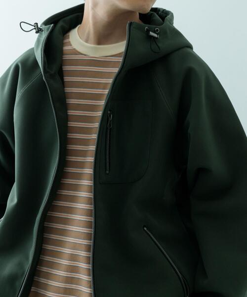 ITEMS URBANRESEARCH（アイテムズ アーバンリサーチ）の「WINDPROOF 裏フリースWzip ボンディングパーカー（パーカー・メンズ・カーキ/ブラック/グレー・MEDIUM/LARGE）」の18枚目の写真