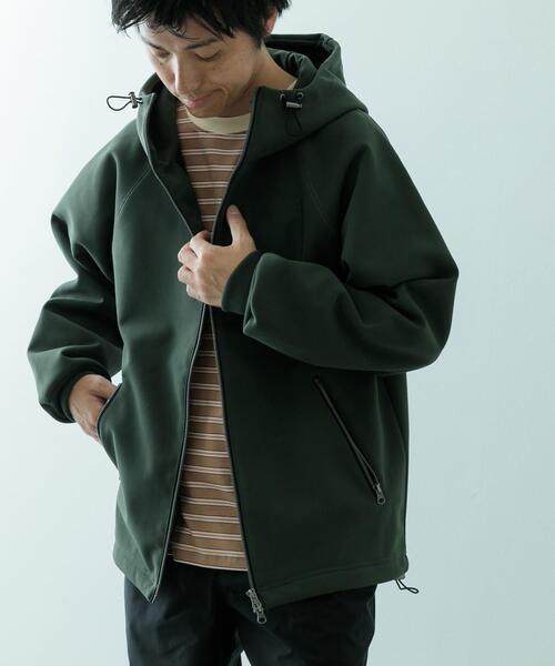 ITEMS URBANRESEARCH（アイテムズ アーバンリサーチ）の「WINDPROOF 裏フリースWzip ボンディングパーカー（パーカー・メンズ・カーキ/ブラック/グレー・MEDIUM/LARGE）」の19枚目の写真