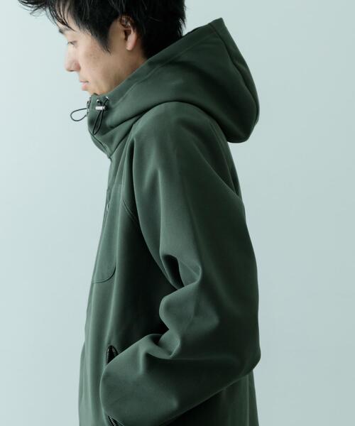 ITEMS URBANRESEARCH（アイテムズ アーバンリサーチ）の「WINDPROOF 裏フリースWzip ボンディングパーカー（パーカー・メンズ・カーキ/ブラック/グレー・MEDIUM/LARGE）」の21枚目の写真