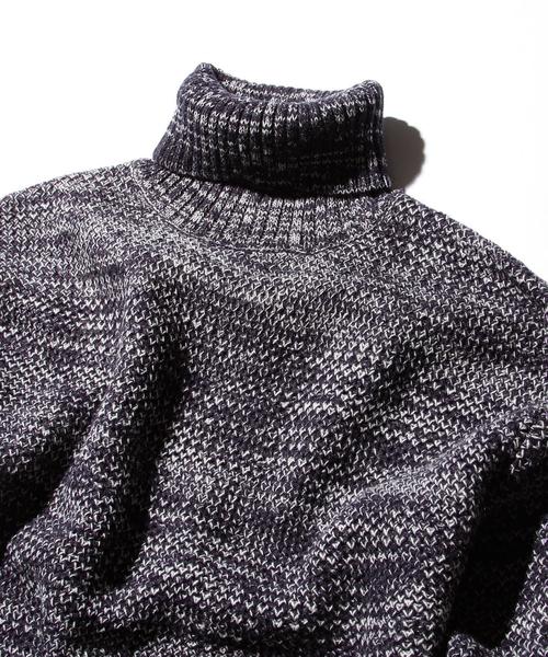 BEAUTY&YOUTH UNITED ARROWS（ビューティーアンドユースユナイテッドアローズ）の「【WEB限定】∴ by ハニカム ルーズフィット タートルネックニット◆（ニット/セーター・メンズ・ホワイト/ブラック/ネイビー/レッド・LARGE/MEDIUM/SMALL）」の6枚目の写真