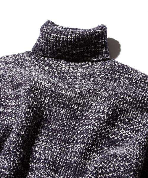 BEAUTY&YOUTH UNITED ARROWS（ビューティーアンドユースユナイテッドアローズ）の「【WEB限定】∴ by ハニカム ルーズフィット タートルネックニット◆（ニット/セーター・メンズ・ホワイト/ブラック/ネイビー/レッド・LARGE/MEDIUM/SMALL）」の7枚目の写真