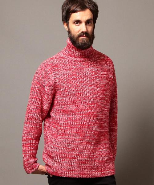 BEAUTY&YOUTH UNITED ARROWS（ビューティーアンドユースユナイテッドアローズ）の「【WEB限定】∴ by ハニカム ルーズフィット タートルネックニット◆（ニット/セーター・メンズ・ホワイト/ブラック/ネイビー/レッド・LARGE/MEDIUM/SMALL）」の10枚目の写真