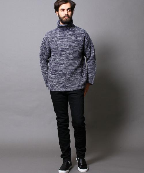 BEAUTY&YOUTH UNITED ARROWS（ビューティーアンドユースユナイテッドアローズ）の「【WEB限定】∴ by ハニカム ルーズフィット タートルネックニット◆（ニット/セーター・メンズ・ホワイト/ブラック/ネイビー/レッド・LARGE/MEDIUM/SMALL）」の15枚目の写真