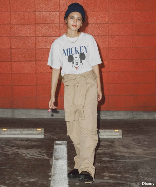 GOOD ROCK SPEED（グッドロックスピード）の「ＭＩＣＫＥＹプリントＴシャツ（Tシャツ/カットソー・レディース・ホワイト・FREE）」の2枚目の写真