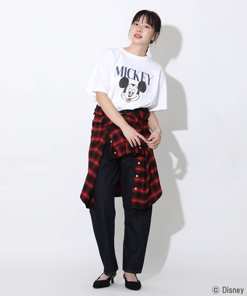GOOD ROCK SPEED（グッドロックスピード）の「ＭＩＣＫＥＹプリントＴシャツ（Tシャツ/カットソー・レディース・ホワイト・FREE）」の5枚目の写真