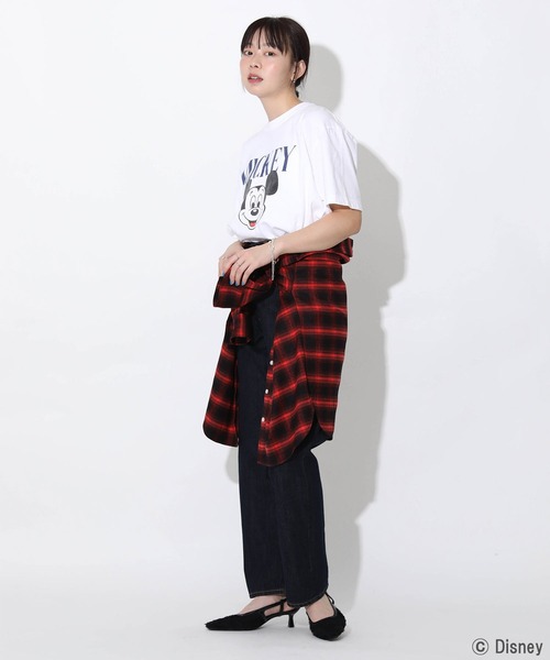 GOOD ROCK SPEED（グッドロックスピード）の「ＭＩＣＫＥＹプリントＴシャツ（Tシャツ/カットソー・レディース・ホワイト・FREE）」の6枚目の写真