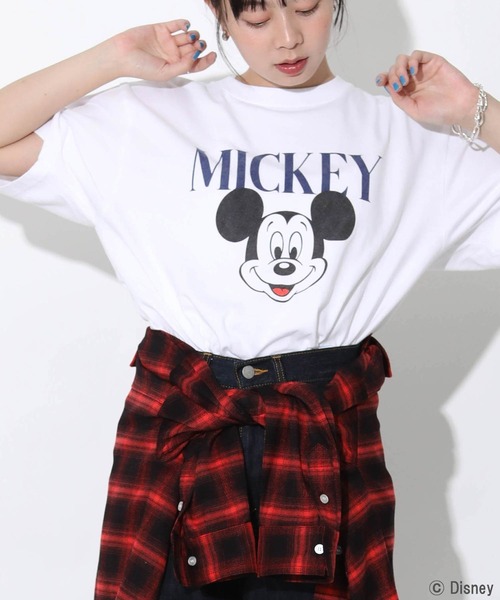 GOOD ROCK SPEED（グッドロックスピード）の「ＭＩＣＫＥＹプリントＴシャツ（Tシャツ/カットソー・レディース・ホワイト・FREE）」の10枚目の写真