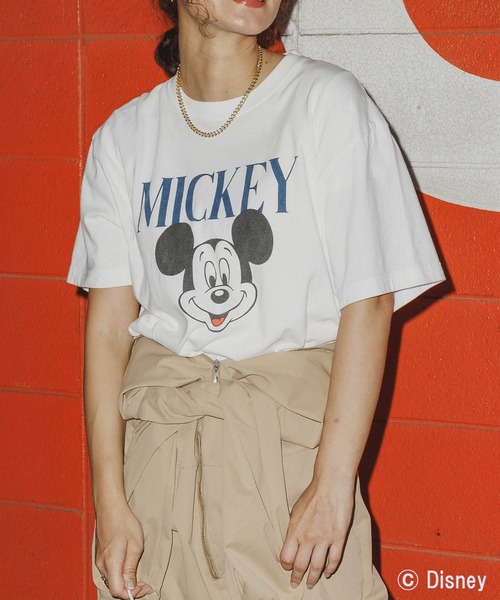 GOOD ROCK SPEED（グッドロックスピード）の「ＭＩＣＫＥＹプリントＴシャツ（Tシャツ/カットソー・レディース・ホワイト・FREE）」の3枚目の写真