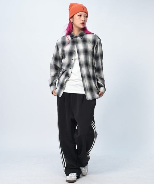 GLOVE HOUSE（グローブハウス）の「GLOVE HOUSE チェック レギュラーカラー 長袖 ネルシャツ（シャツ/ブラウス・メンズ・ブラック/グリーン/ブラウン/ネイビー/ホワイト・M/L/LL）」の8枚目の写真