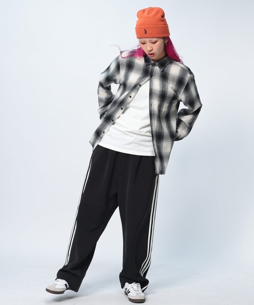 GLOVE HOUSE（グローブハウス）の「GLOVE HOUSE チェック レギュラーカラー 長袖 ネルシャツ（シャツ/ブラウス・メンズ・ブラック/グリーン/ブラウン/ネイビー/ホワイト・M/L/LL）」の9枚目の写真