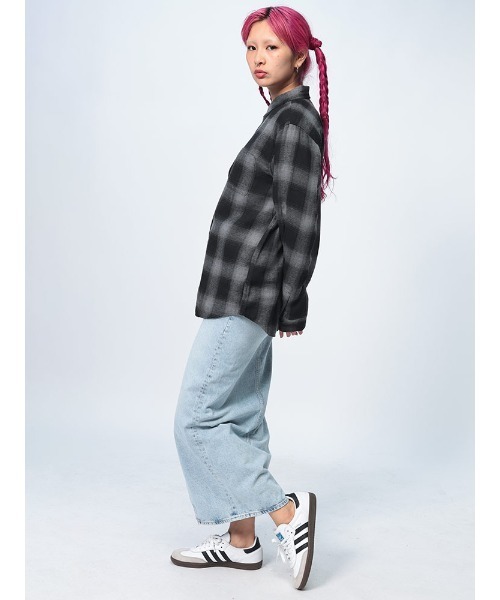 GLOVE HOUSE（グローブハウス）の「GLOVE HOUSE チェック レギュラーカラー 長袖 ネルシャツ（シャツ/ブラウス・メンズ・ブラック/グリーン/ブラウン/ネイビー/ホワイト・M/L/LL）」の11枚目の写真