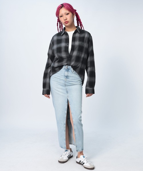 GLOVE HOUSE（グローブハウス）の「GLOVE HOUSE チェック レギュラーカラー 長袖 ネルシャツ（シャツ/ブラウス・メンズ・ブラック/グリーン/ブラウン/ネイビー/ホワイト・M/L/LL）」の13枚目の写真