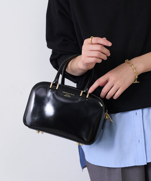 COLLAGE GALLARDAGALANTE(コラージュガリャルダガランテ)の「CHRISTIAN VILLA/ボストンバッグ(ボストンバッグ・レディース・ブラック・FREE)」の1枚目の写真