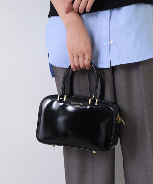 COLLAGE GALLARDAGALANTE(コラージュガリャルダガランテ)の「CHRISTIAN VILLA/ボストンバッグ(ボストンバッグ・レディース・ブラック・FREE)」の4枚目の写真