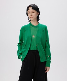 JNBY | Polka-dot Cut-out Cotton-blend Cardigan(ニット/セーター)