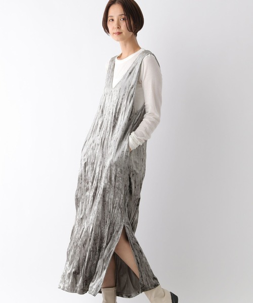 LEPSIM(レプシィム)の「2WAYベロアジャンスカ 147429(ワンピース・レディース・グレー/グリーン系その他・FREE)」の5枚目の写真