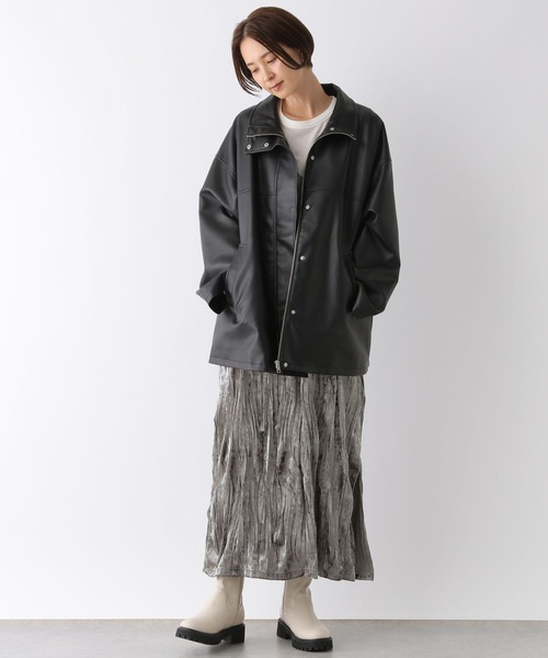 LEPSIM(レプシィム)の「2WAYベロアジャンスカ 147429(ワンピース・レディース・グレー/グリーン系その他・FREE)」の7枚目の写真