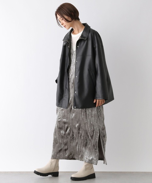 LEPSIM(レプシィム)の「2WAYベロアジャンスカ 147429(ワンピース・レディース・グレー/グリーン系その他・FREE)」の8枚目の写真