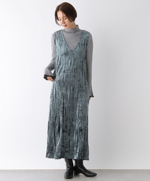 LEPSIM(レプシィム)の「2WAYベロアジャンスカ 147429(ワンピース・レディース・グレー/グリーン系その他・FREE)」の9枚目の写真