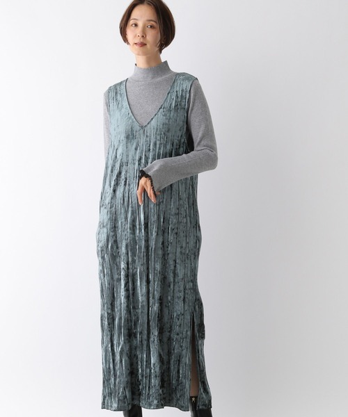 LEPSIM(レプシィム)の「2WAYベロアジャンスカ 147429(ワンピース・レディース・グレー/グリーン系その他・FREE)」の13枚目の写真