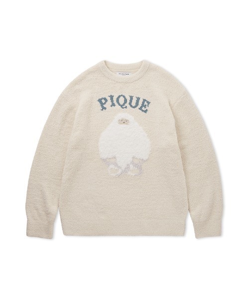 ジェラピケ パウダービスケットジャガードプルオーバー ジェラートピケ gelato pique パウダービスケットジャガードプル
