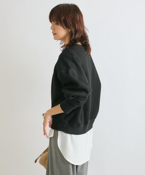 RIVE DROITE（リヴドロワ）の「【シルエット◎】裏起毛ドルマンスウェット（スウェット・レディース・ブラック/グレー/モカ・FREE）」の5枚目の写真