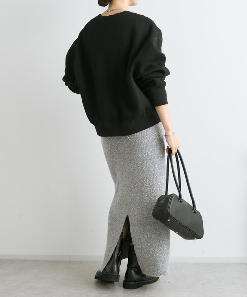RIVE DROITE（リヴドロワ）の「【シルエット◎】裏起毛ドルマンスウェット（スウェット・レディース・ブラック/グレー/モカ・FREE）」の8枚目の写真