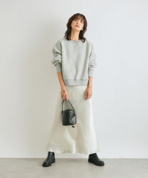 RIVE DROITE（リヴドロワ）の「【シルエット◎】裏起毛ドルマンスウェット（スウェット・レディース・ブラック/グレー/モカ・FREE）」の22枚目の写真