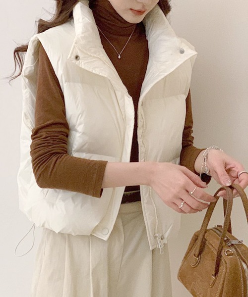 【セール】【Aimoha】 スタンドネックダウンベスト（ダウンジャケット/コート）｜aimoha（アイモハ）