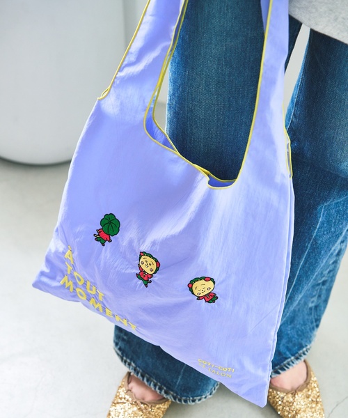 LE TALON(ルタロン)の「《追加》COJI-COJI×LE TALON トートBAG(トートバッグ・レディース・カーキ/アイボリー/パープル・FREE)」の3枚目の写真