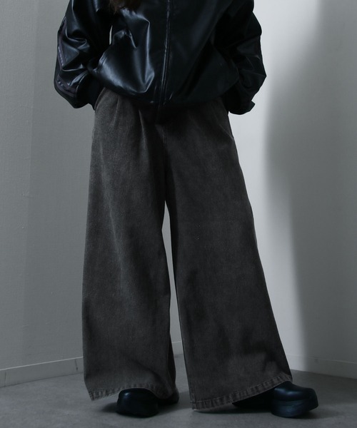 セール】ヴィンテージアソート ワイドシルエット袴デニムパンツ