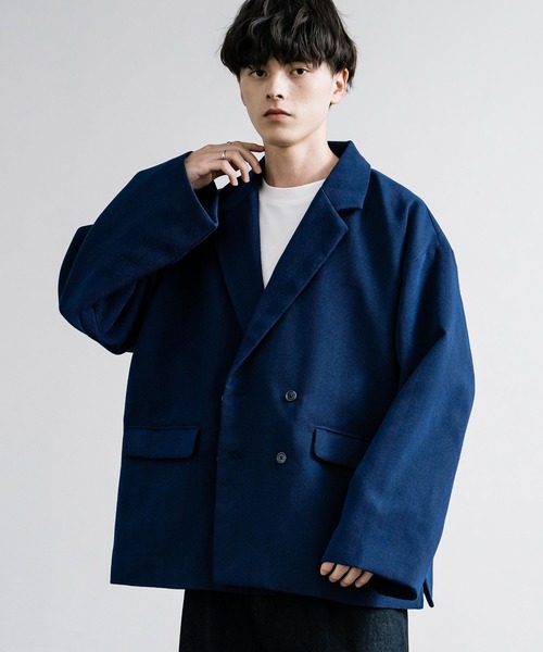 【セール】オーバーサイズツイードダブルブレストジャケット(テーラードジャケット)|Rocky Monroe(ロッキーモンロー) 【セール】オーバーサイズツイードダブルブレストジャケット(テーラードジャケット)|Rocky Monroe(ロッキーモンロー)
