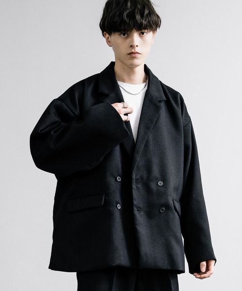 【セール】オーバーサイズツイードダブルブレストジャケット(テーラードジャケット)|Rocky Monroe(ロッキーモンロー) 【セール】オーバーサイズツイードダブルブレストジャケット(テーラードジャケット)|Rocky Monroe(ロッキーモンロー)